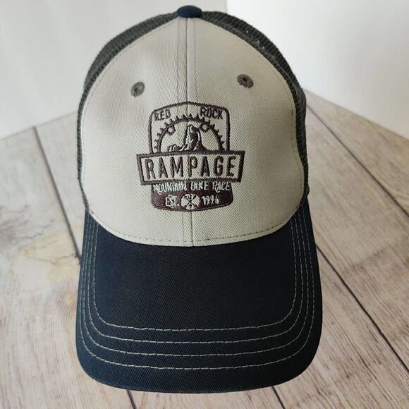 Rampage Red Rock Mountain Bike Race snap back trucker hat - Picture 1 of 8